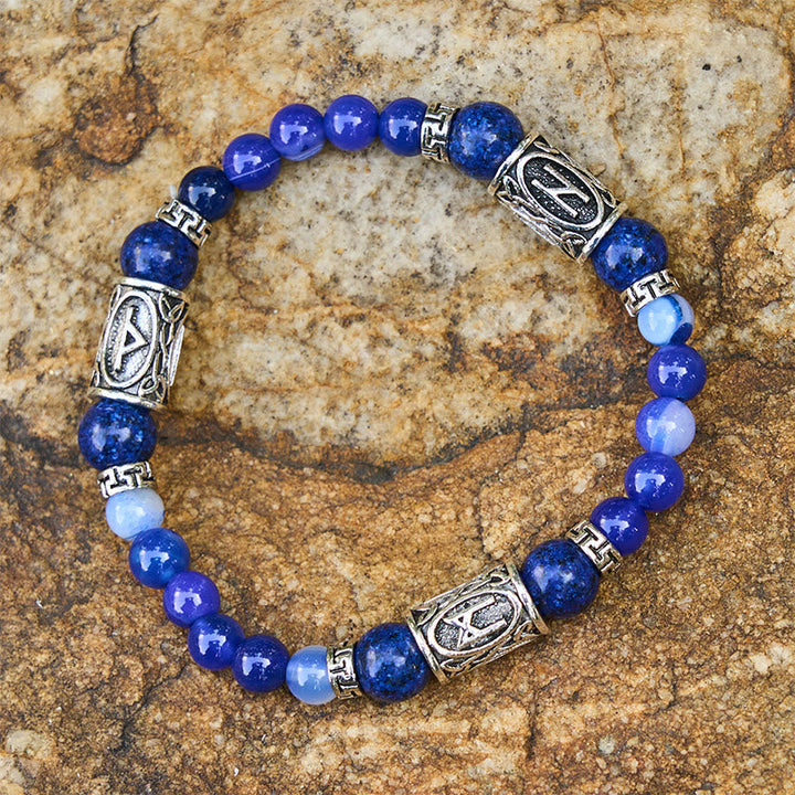 Rune Chromatic Crystal Beaded Bracelet