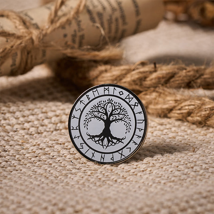 Tree Of Life Rune Wreath Brooch