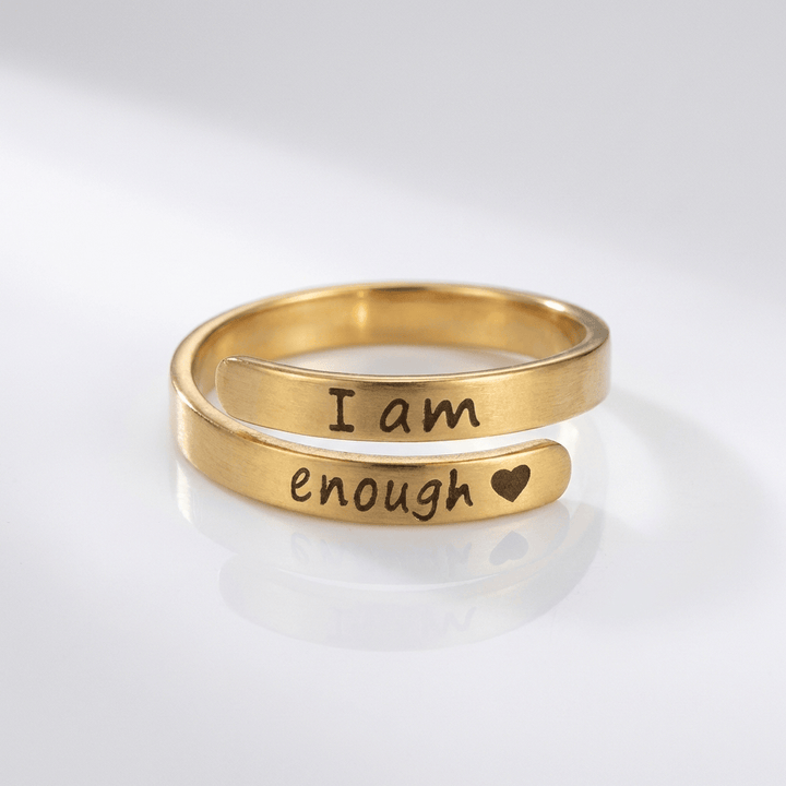I AM ENOUGH RING - (ADJUSTABLE)