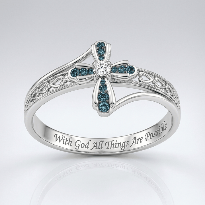 GOD'S PROMISE CROSS RING