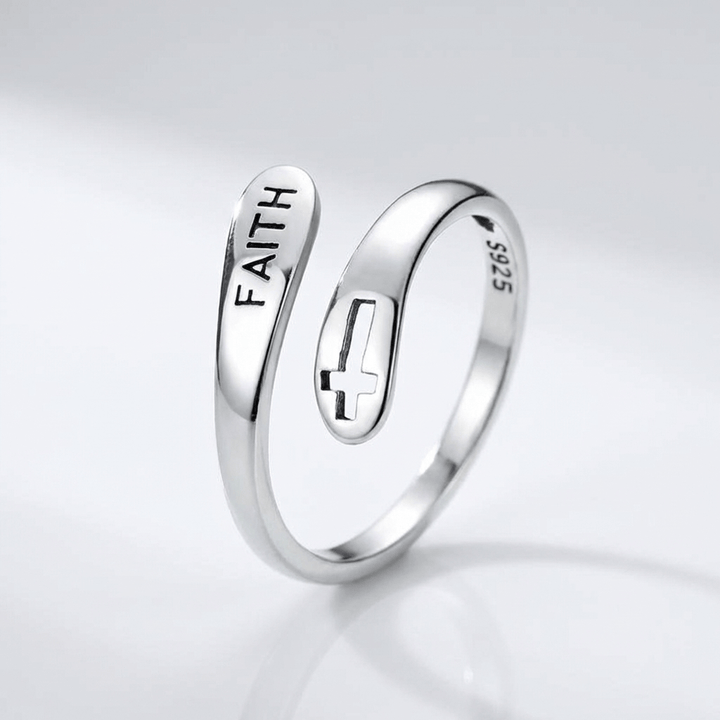 SACRED FAITH RING - (ADJUSTABLE)