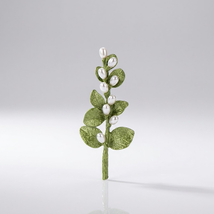 PEARL BOTANICAL BROOCH