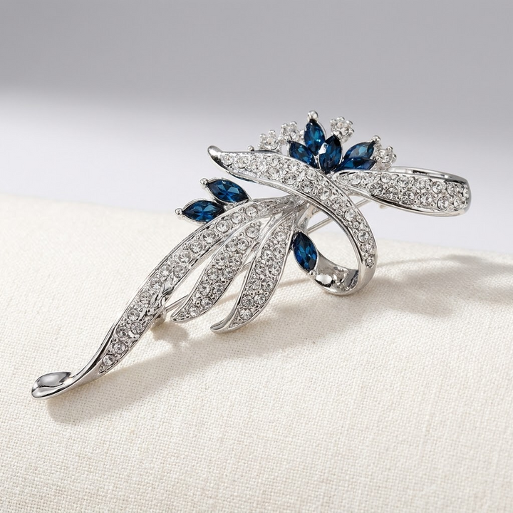 SAPPHIRE SWIRL BROOCH