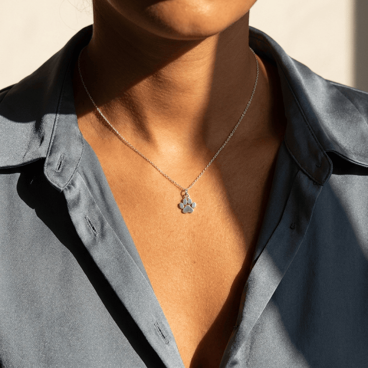 Silver Paw Necklace