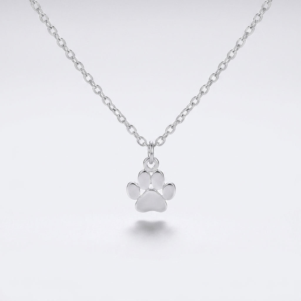 Silver Paw Necklace