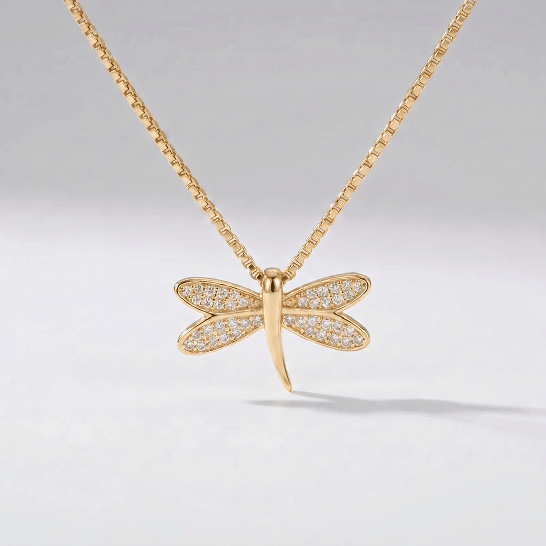 Wild Dragonfly Necklace