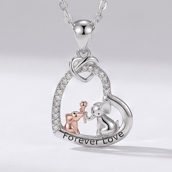 Elephant Heart Necklace