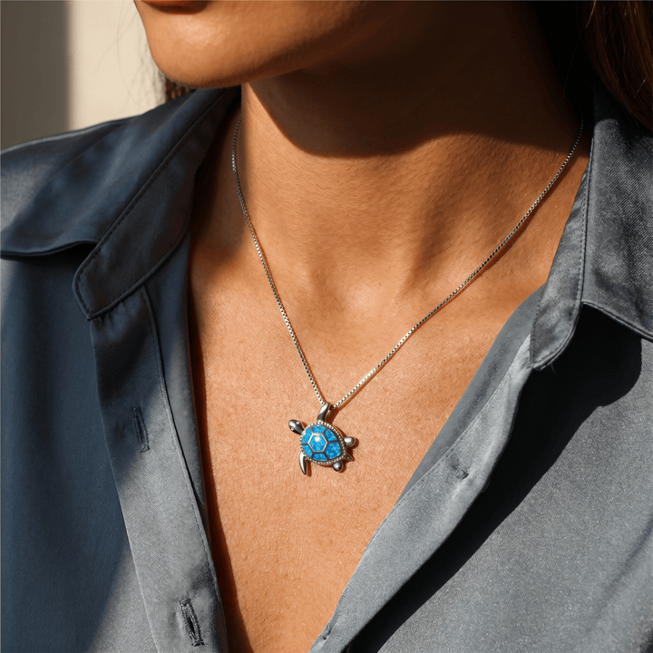 Opal Turtle Necklace