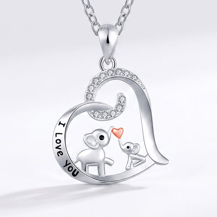 Loving Mama Elephant Necklace