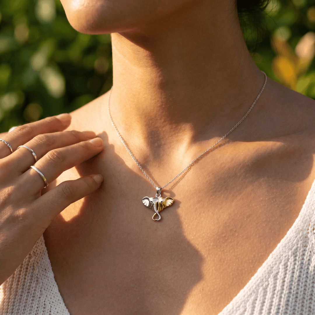 Elephant Duo Necklace