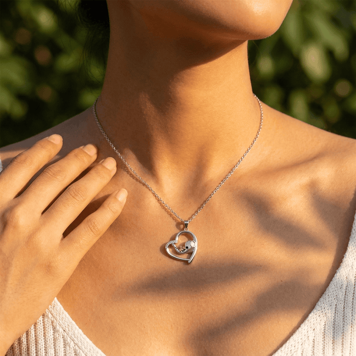Baby And Mama Elephant Necklace