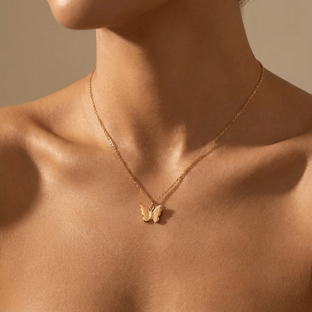 Sunlit Butterfly Necklace