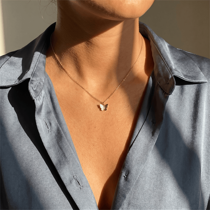 Sunlit Butterfly Necklace