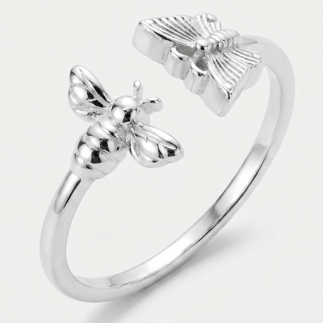 Bee And Wings Ring - (ADJUSTABLE)