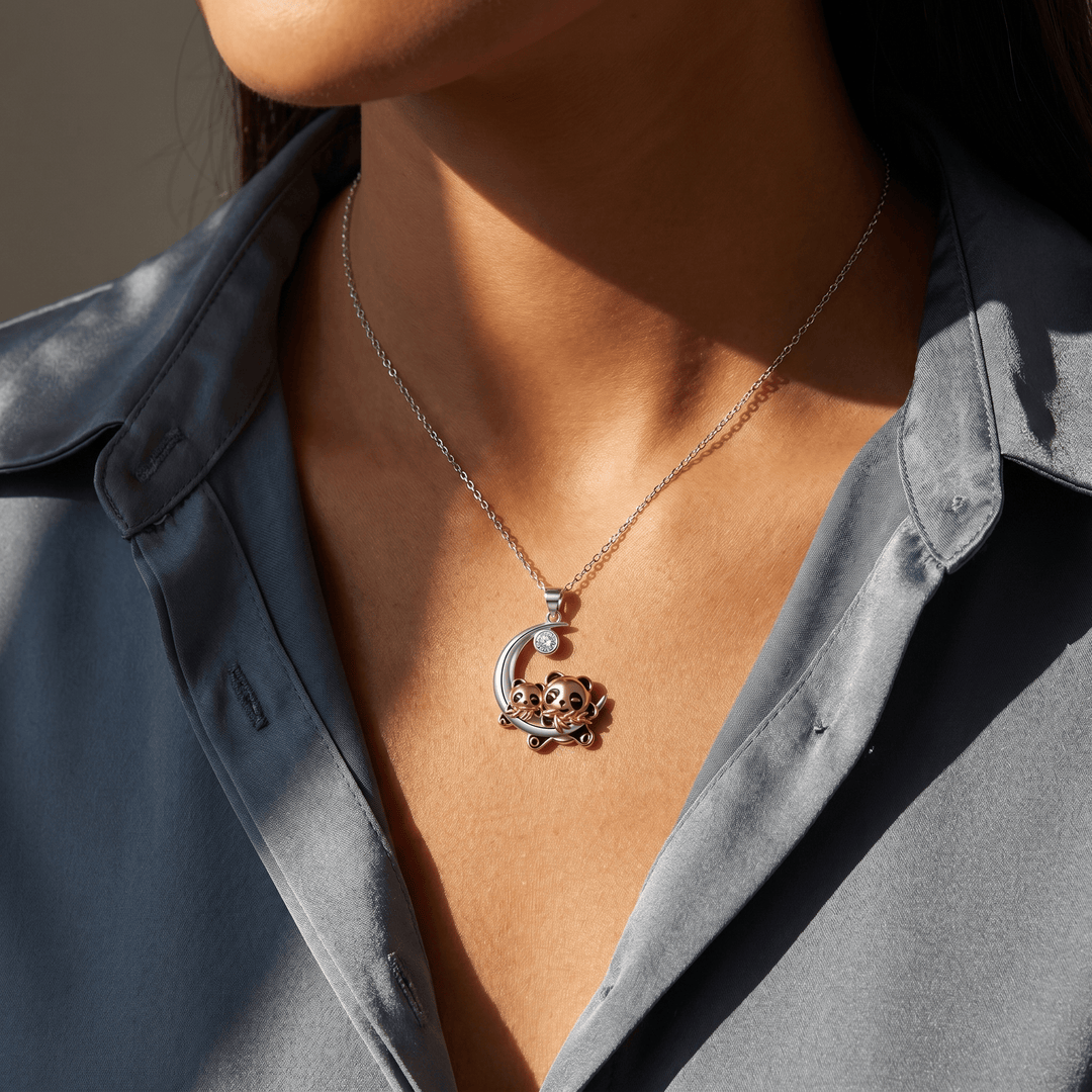 Always Together Panda Necklace
