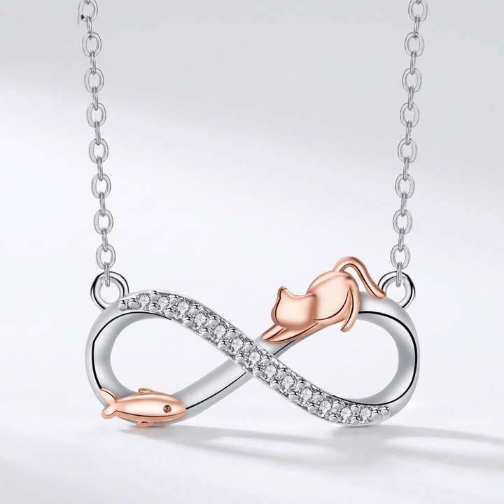 Purrfect Pair Cat Necklace