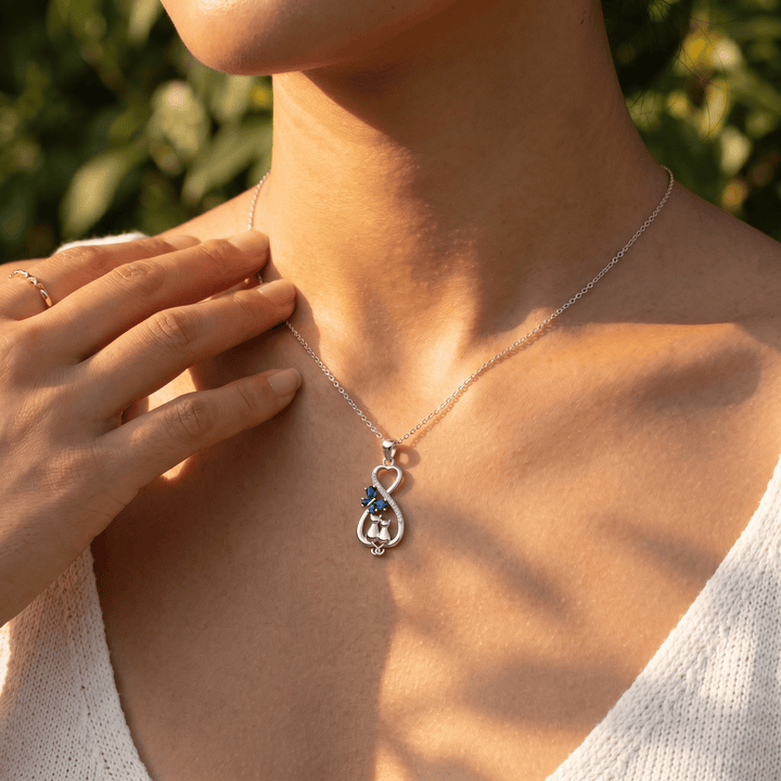 Sapphire Cat Necklace