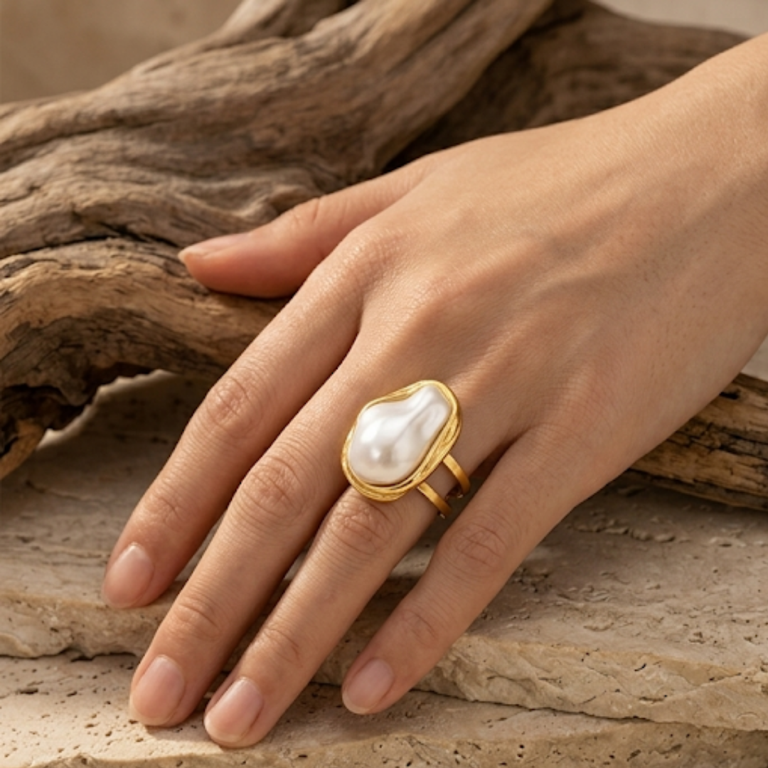 Aurapearl Ring (Adjustable)