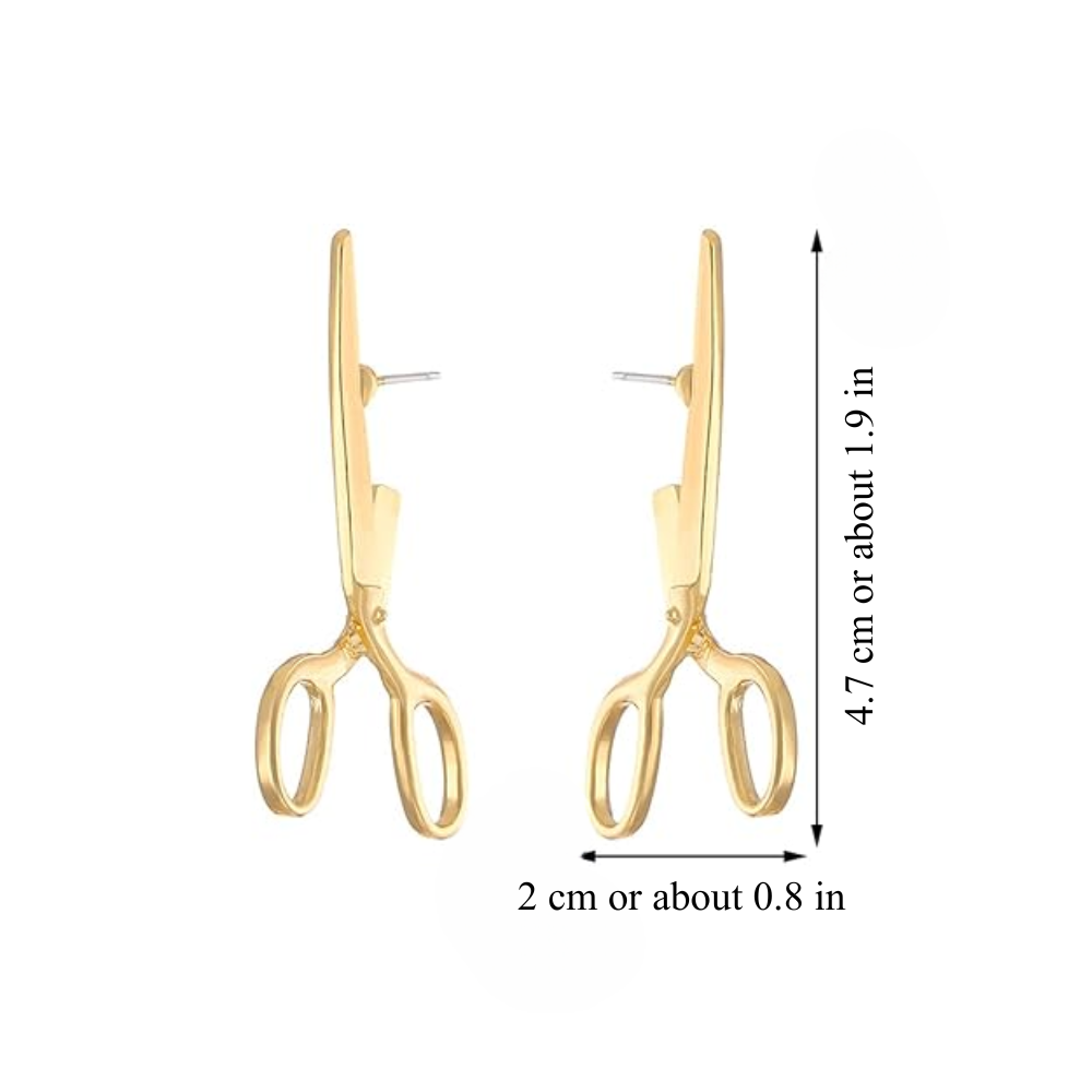 SCISSOR EARRINGS (PAIR)