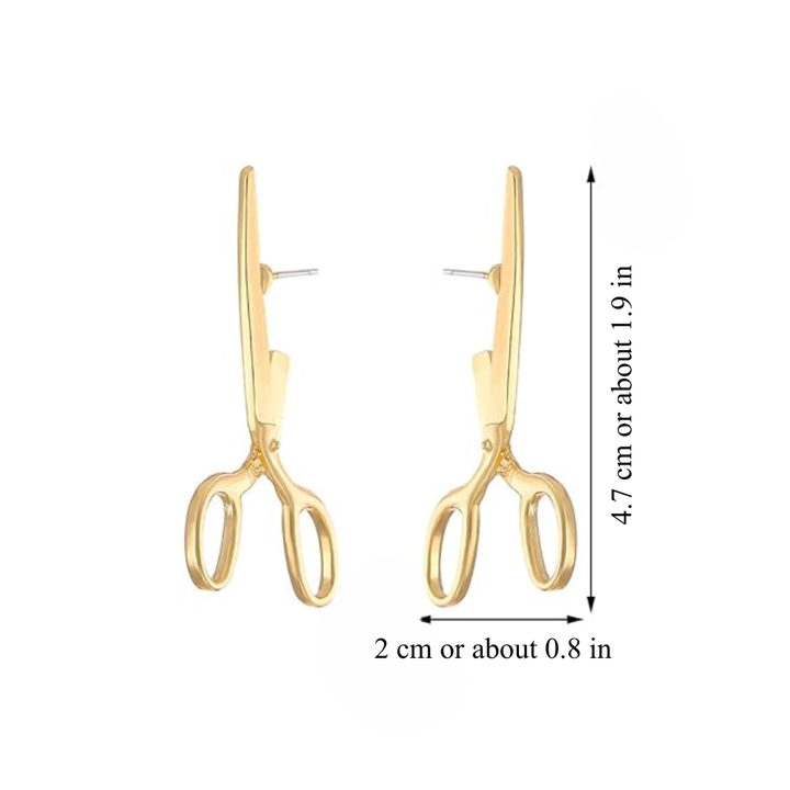 SCISSOR EARRINGS (PAIR)