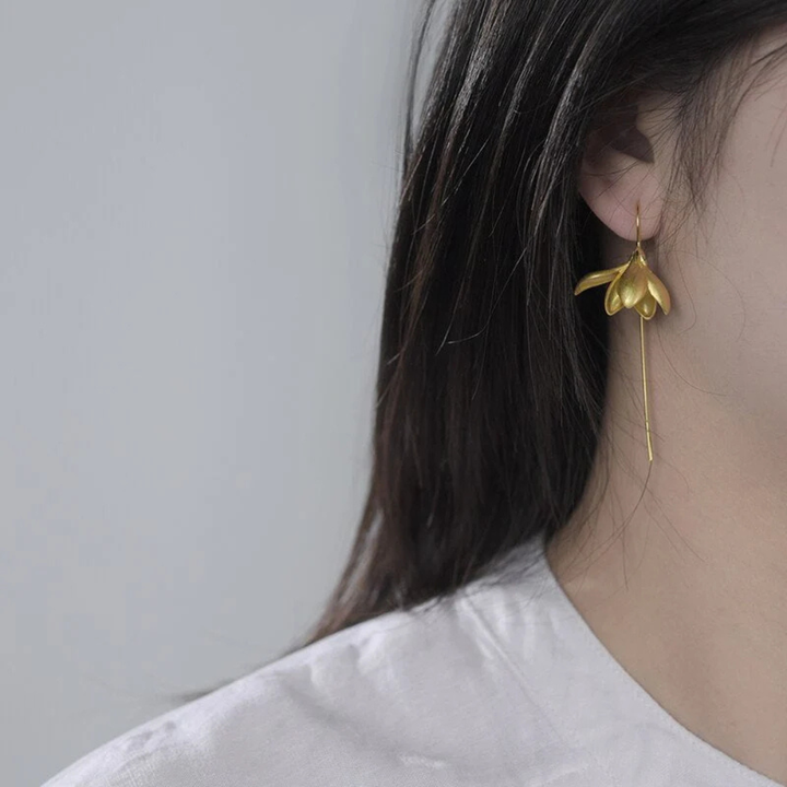 MAGNOLIA DROP EARRINGS (PAIR)