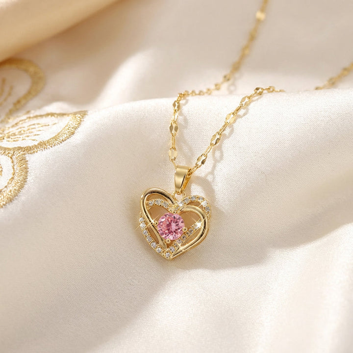 Blush Heart Elegance Necklace