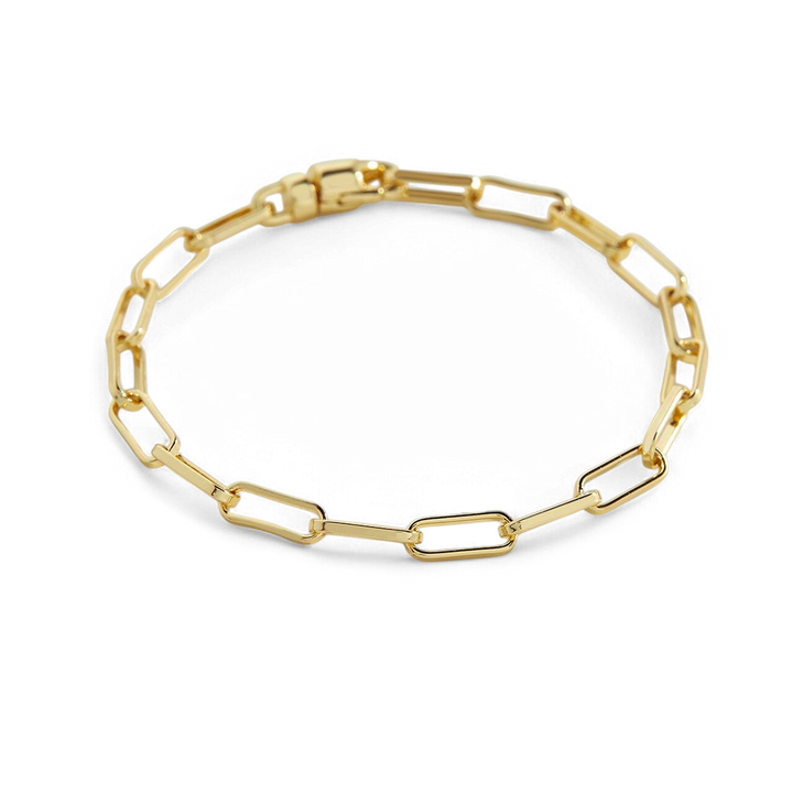 Open Link Paperclip Chain Bracelet