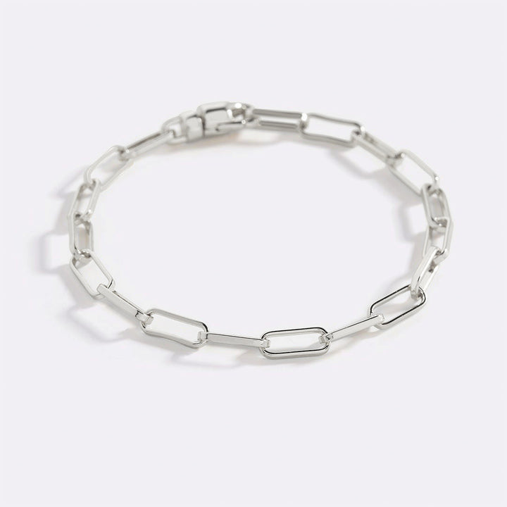Open Link Paperclip Chain Bracelet