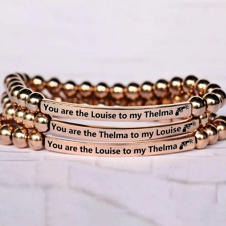 FOR FRIEND - RIDE OR DIE BEAD LETTERING BRACELET