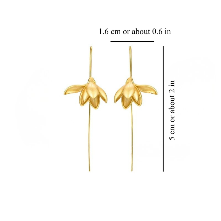 MAGNOLIA DROP EARRINGS (PAIR)