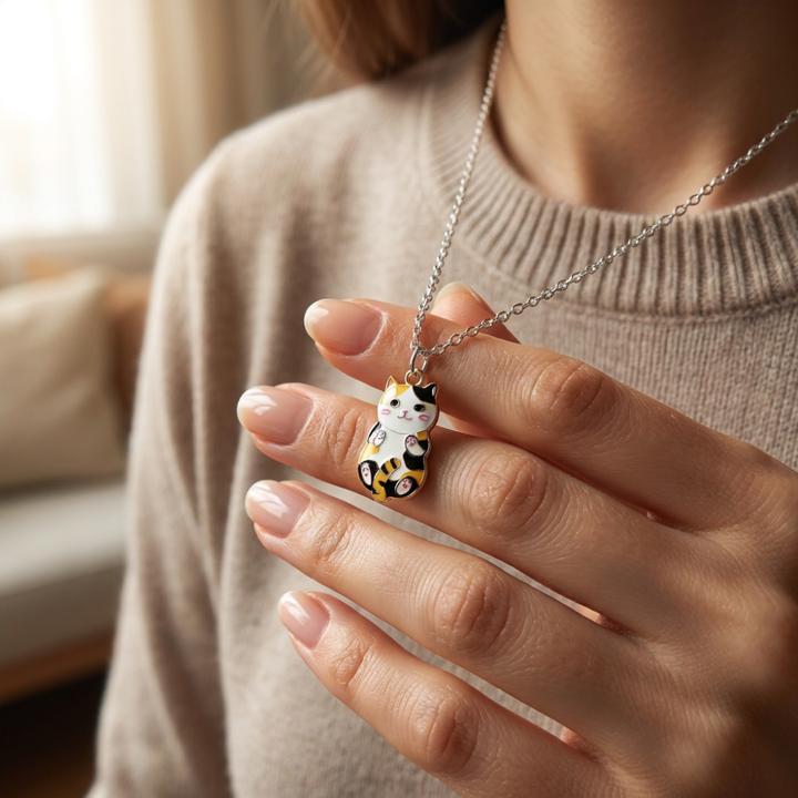 TINY CAT NECKLACE