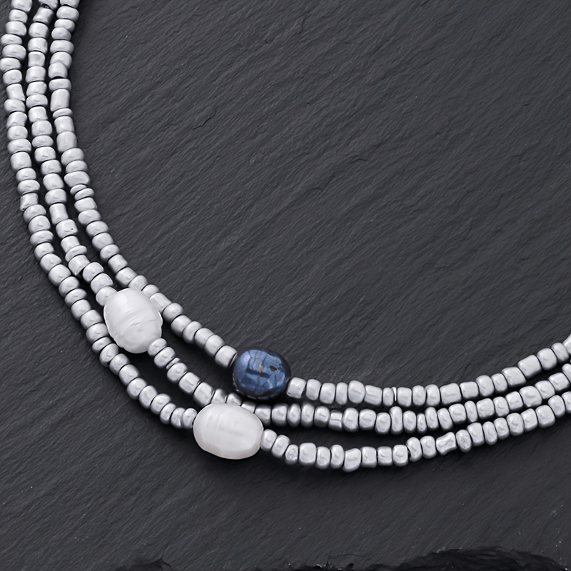 3-Piece Vintage Necklace with Pearls