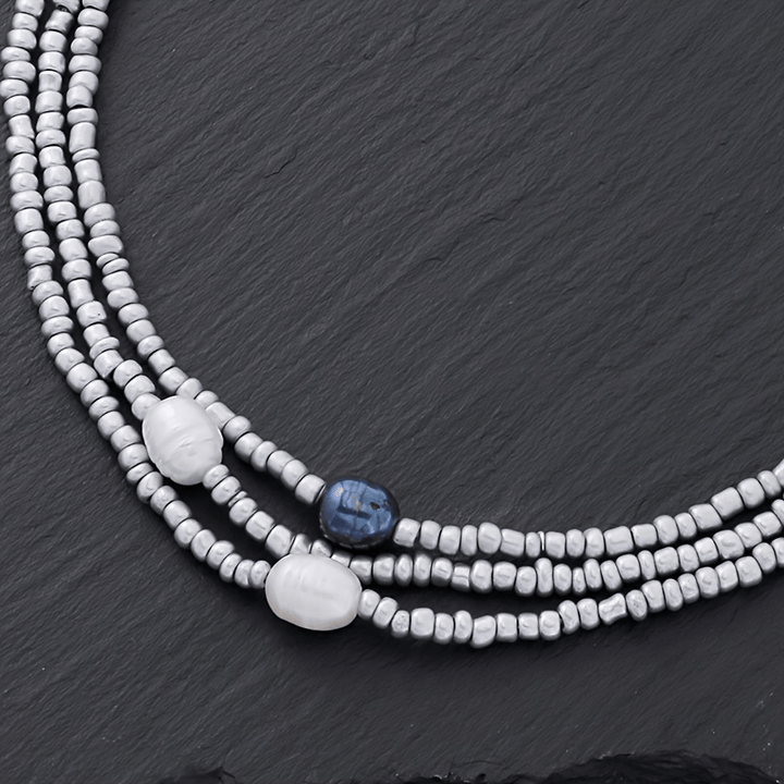 3-Piece Vintage Necklace with Pearls