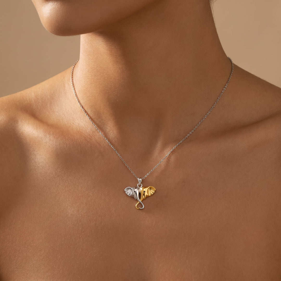 Elephant Duo Necklace