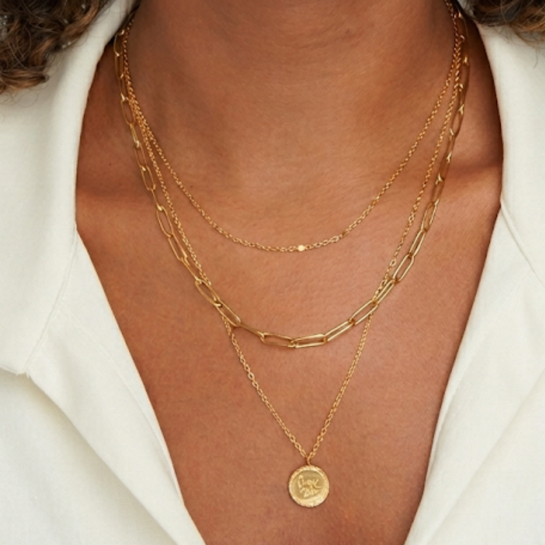 Geya Coin Layered Necklace