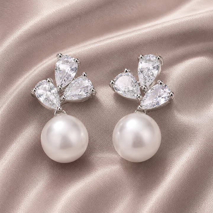 Ember | Rose Pearl Earrings