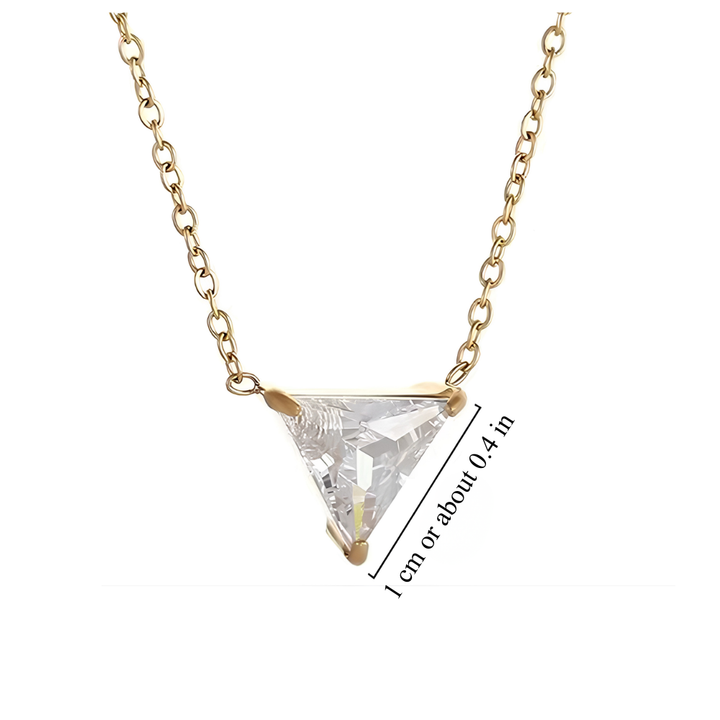 TRIANGULAR CRYSTAL NECKLACE