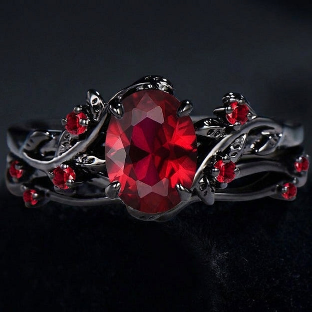 Enchanted Vine Crystal Ring