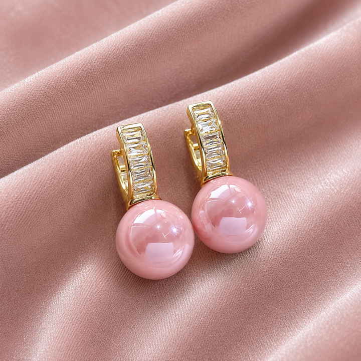 Aurelia | Pearl Hoop Earrings
