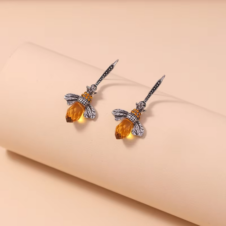 GOLDEN BEE HARMONY EARRINGS (PAIR)