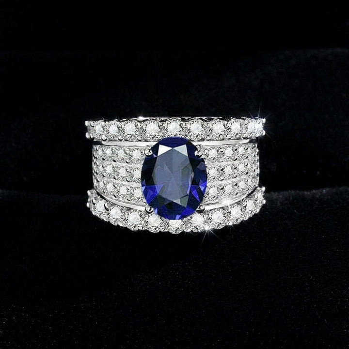 Sapphire Crown Luxe Ring