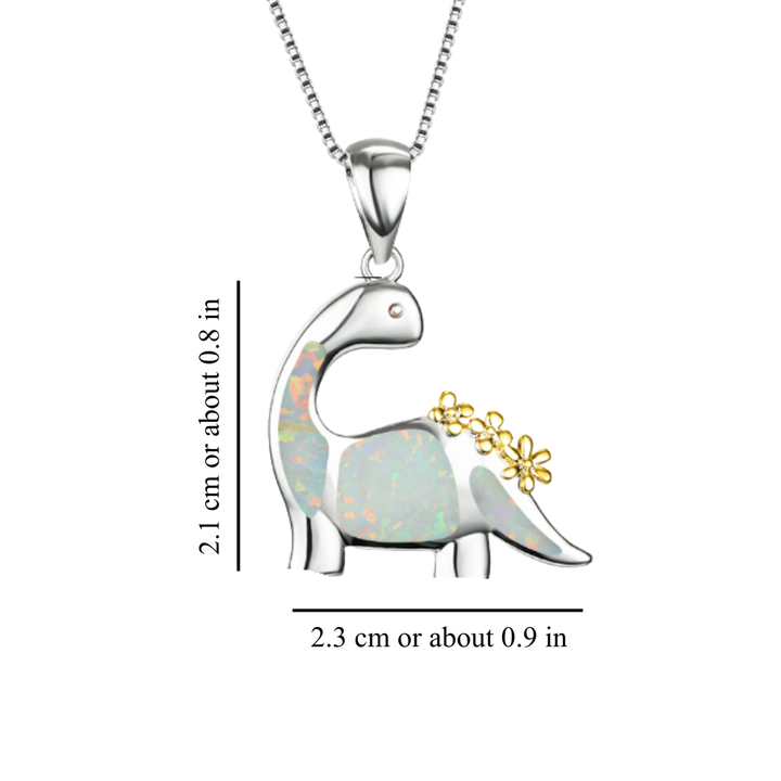 SILVER OPAL DRAGON NECKLACE