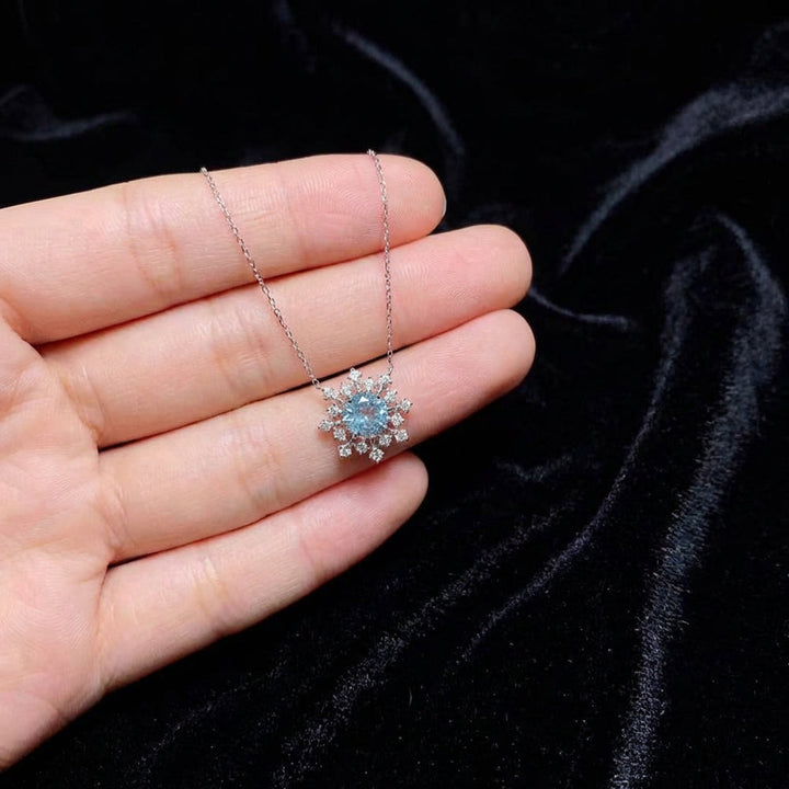 Frozen Bloom Crystal Necklace