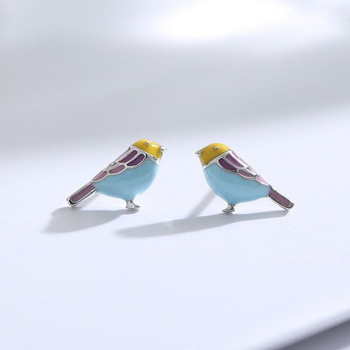 TINY BIRD EARRINGS (PAIR)