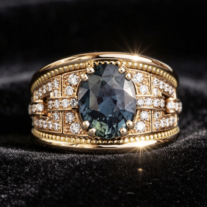 Midnight Sapphire Royale Ring