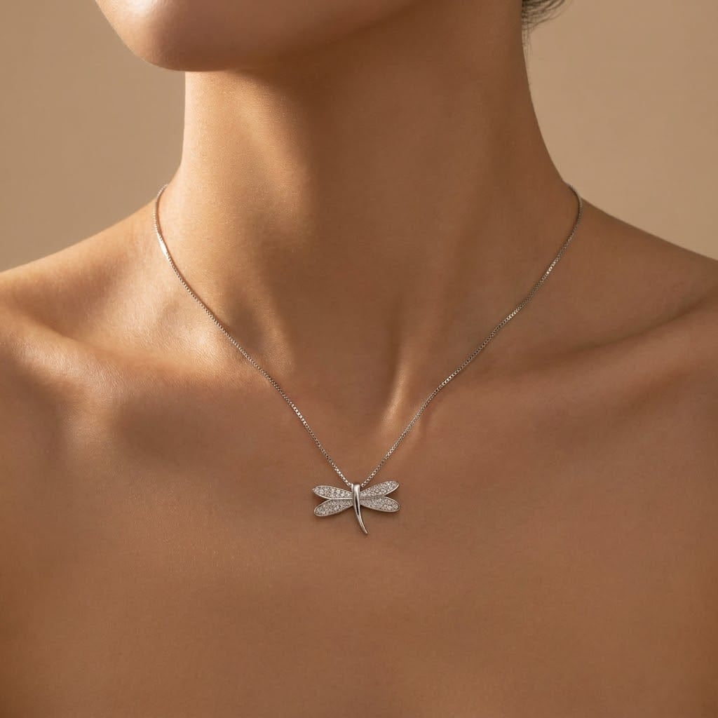 Wild Dragonfly Necklace