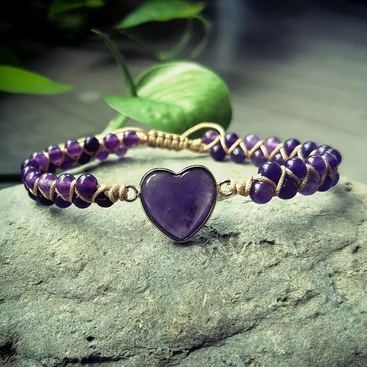 Boho-Chic Adjustable Heart Chakra Bracelet