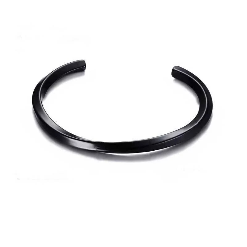 Spiral Twist Open Bracelet