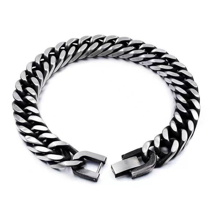 Thick Chain Dragon Weave Cuban Bracelet