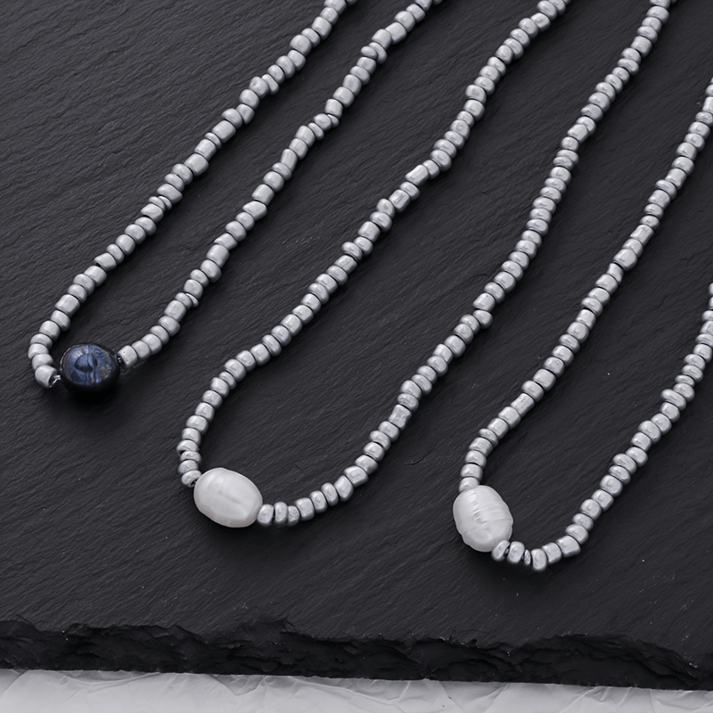 3-Piece Vintage Necklace with Pearls